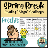 Spring Break March Break Reading Bingo Challenge | FREEBIE