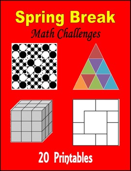 Preview of Spring Break - Math Challenges