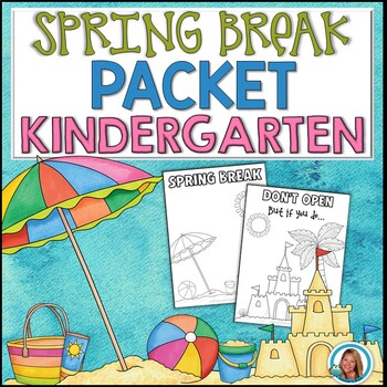 Preview of Spring Break Packet Kindergarten | HOME LEARNING