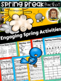 Spring Break Packet Kindergarten | Kindergarten | Reading 