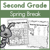 Second Grade Spring Break Packet