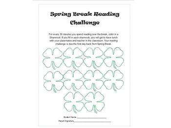 Preview of Spring Break Reading Challenge