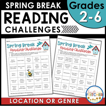 Preview of Spring Break Bingo Reading Challenges FREEBIE