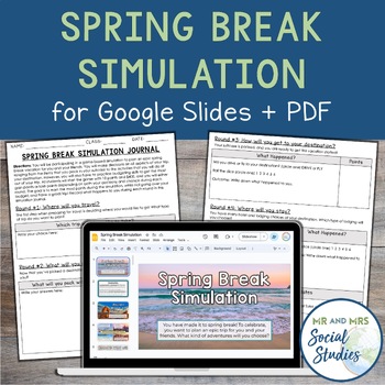 Preview of Spring Break Simulation | Last Day Before Spring Break Activity