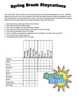 spring logic puzzles teaching resources teachers pay teachers