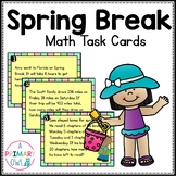 Spring Break Themed Math Problem Solving Task Cards