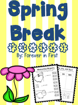 Preview of Spring Break Homework packet