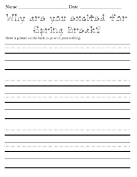 Spring Break Writing By Cassandra Barker 