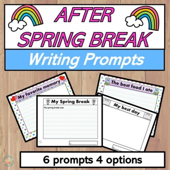 Spring Break Writing Activities by Angel Honts-Learn and Teach by the Beach