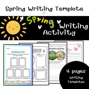 Spring Writing Craft: Writing Prompts : End of the Year Activities 3rd ...