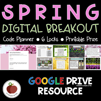 Preview of Spring Breakout - Spring Escape Room - Spring Activities - Digital - Fun