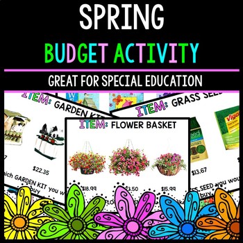 Preview of Spring Budget - Special Education - Shopping - Life Skills - Money - Math