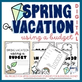 Spring Budgeting Worksheet, Project Based Learning Math PB