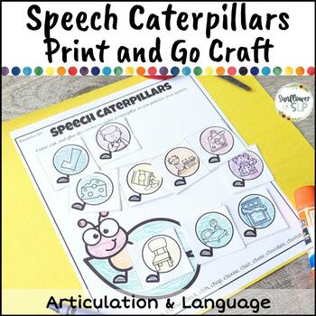 Preview of Spring Bug Articulation and Language Craft for Speech Therapy