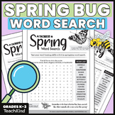 Spring Bug Word Search