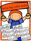 Spring Bugs Alphabet Matching - Upper case and Lower case 