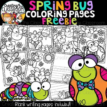 Preview of Free Spring Coloring and Writing Pages {Free Coloring pages}
