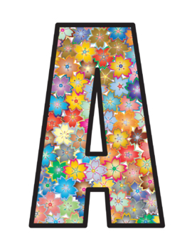 colorful alphabet letters for bulletin board teaching resources tpt