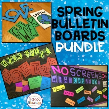 spring library bulletin board