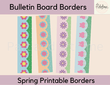 Spring Bulletin Board Borders, Bulletin Borders, Borders by Part and ...