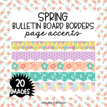 Spring Bulletin Board Borders Page Accents Clipart TpT Seller Toolkit