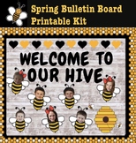 Spring Bulletin Board, Bumble Bee Class Door, Welcome to Our Hive