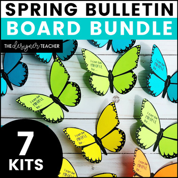 Preview of Spring Bulletin Board Bundle Door Decor Crafts: March, April, May Craftivity