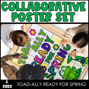 Preview of Spring Bulletin Board Collaborative Art Posters | Classroom Door Decor