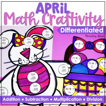 Preview of Spring Bulletin Board Craft, Easter Bulletin Board, Spring Math with Writing