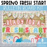 Spring Bulletin Board Decor | Fresh Start Theme | Seasonal
