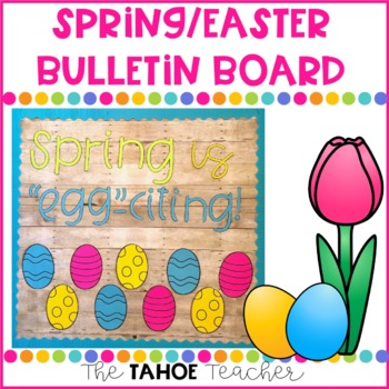 Preview of Spring Bulletin Board Easter Bulletin Board April with Writing Prompt