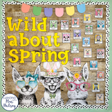 Spring Bulletin Board - Hipster Animals - Zoo Animals