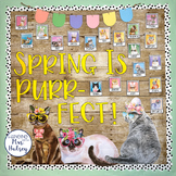 Spring Bulletin Board - Hipster Cats