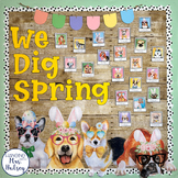 Spring Bulletin Board - Hipster Dog