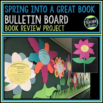 Preview of Spring Bulletin Board Project - Book Review Bulletin Board - Spring Activities