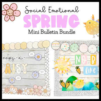 Preview of Spring Bulletin Board Ideas | Counseling Bulletin Boards for SEL