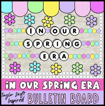 Preview of Spring Bulletin Board In Our Spring Era Friendship Bracelets Door Decor