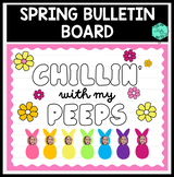 Spring Bulletin Board Kit Chillin with my Peeps