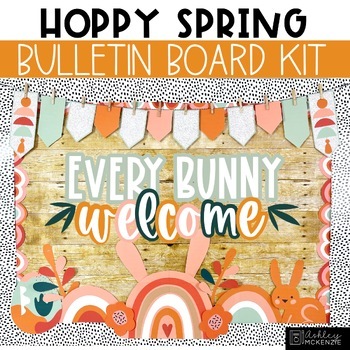 Preview of Spring Bulletin Board Kit - Hoppy Spring Theme