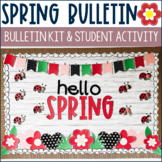Spring Bulletin Board With Letters |  Ladybug Spring Craft