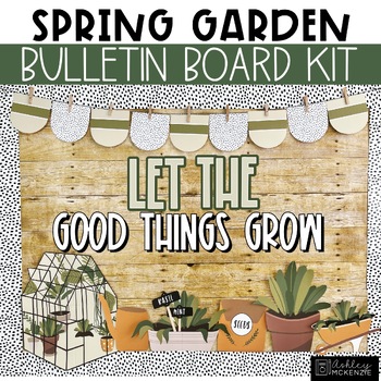 Preview of Spring Bulletin Board Kit - Spring Garden Theme
