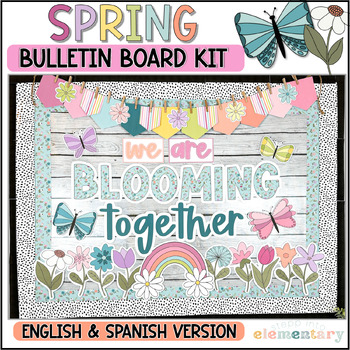Preview of Spring Bulletin Board Kit | Trendy Spring/Easter Decor | April Decor