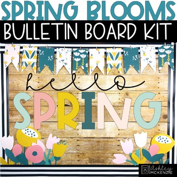 Preview of Spring Bulletin Board Kit - Vintage Flowers Theme