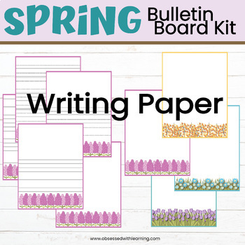 Spring Bulletin Board Kit or Classroom Door Décor | Spring Writing Paper