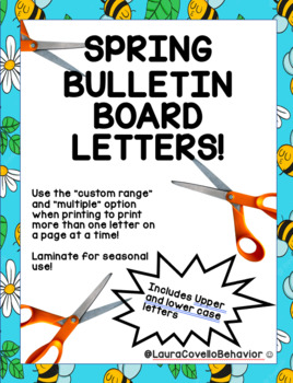 Preview of Spring Bulletin Board Letters