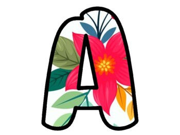 Spring Bulletin Board Letters, Classroom Décor, Alphabet Posters