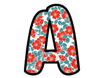 Spring Bulletin Board Letters, Classroom Décor, Alphabet Posters