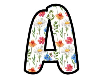 Spring Bulletin Board Letters, Classroom Décor, Alphabet Posters