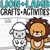 Spring Bulletin Board Lion and Lamb Crafts and Writing Act