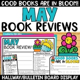 Spring May Bulletin Board Book Report Review Template End 